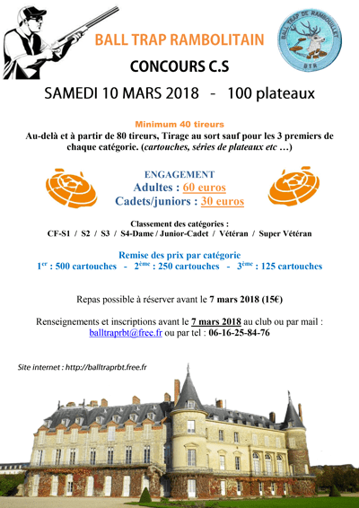 CS 100 plateaux 10 mars 2018